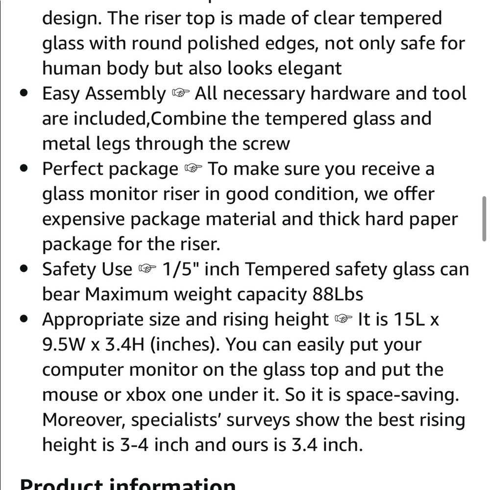 Clear Monitor Riser - Picture 6 of 6